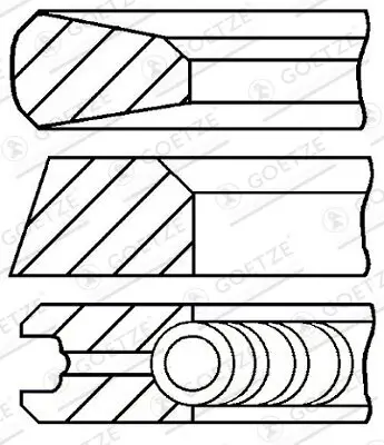 Kolbenringsatz GOETZE ENGINE 08-784821-00