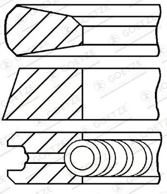 Kolbenringsatz GOETZE ENGINE 08-785207-00 Bild Kolbenringsatz GOETZE ENGINE 08-785207-00
