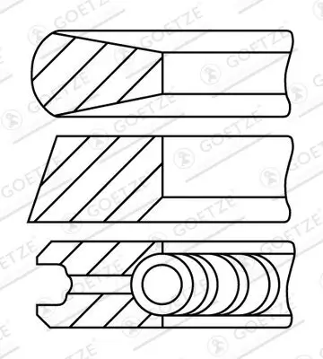 Kolbenringsatz GOETZE ENGINE 08-785400-10 Bild Kolbenringsatz GOETZE ENGINE 08-785400-10
