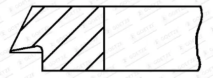 Kolbenring GOETZE ENGINE 1.5mm 026 P GOE13 Bild Kolbenring GOETZE ENGINE 1.5mm 026 P GOE13