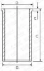 Zylinderlaufbuchse GOETZE ENGINE 14-020300-00