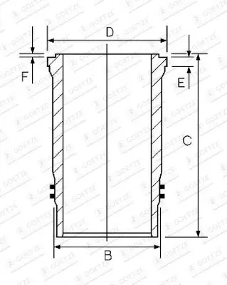 Kolbenringsatz GOETZE ENGINE 08-704507-00 Bild Kolbenringsatz GOETZE ENGINE 08-704507-00