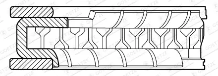 Kolbenring GOETZE ENGINE 2.0mm 712 NT P ST Bild Kolbenring GOETZE ENGINE 2.0mm 712 NT P ST