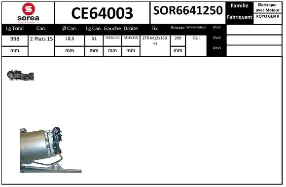 Lenkgetriebe EAI CE64003