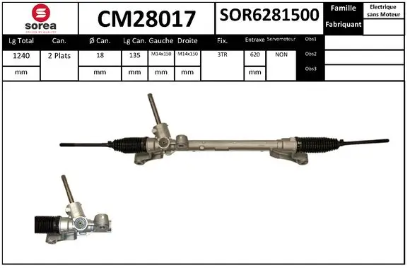 Lenkgetriebe EAI CM28017