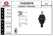 Gelenksatz, Antriebswelle EAI CV22597K