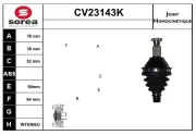 Gelenksatz, Antriebswelle EAI CV23143K