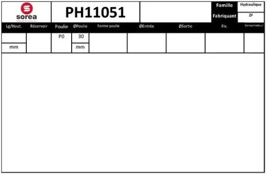 Hydraulikpumpe, Lenkung EAI PH11051 Bild Hydraulikpumpe, Lenkung EAI PH11051