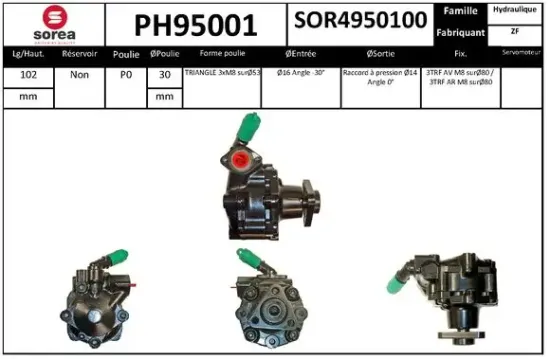 Hydraulikpumpe, Lenkung EAI PH95001 Bild Hydraulikpumpe, Lenkung EAI PH95001