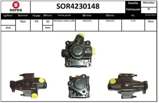 Hydraulikpumpe, Lenkung EAI SOR4230148 Bild Hydraulikpumpe, Lenkung EAI SOR4230148