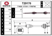 Antriebswelle Vorderachse rechts EAI T29170