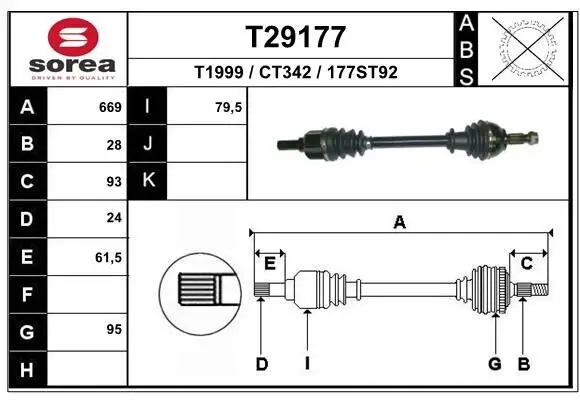 Antriebswelle EAI T29177