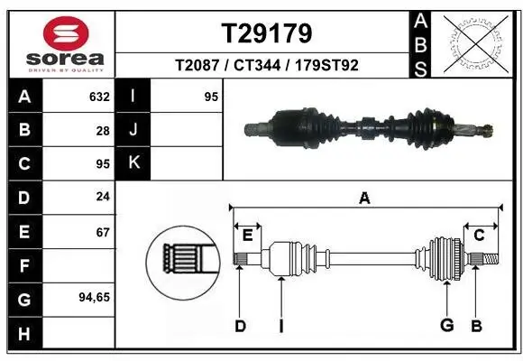 Antriebswelle EAI T29179