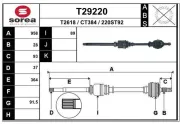 Antriebswelle Vorderachse rechts EAI T29220