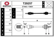 Antriebswelle Vorderachse links EAI T29257