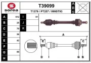 Antriebswelle Vorderachse links EAI T39099