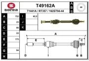 Antriebswelle EAI T49162A