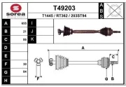 Antriebswelle Vorderachse links EAI T49203