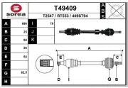 Antriebswelle Vorderachse links EAI T49409