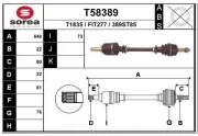 Antriebswelle Vorderachse links EAI T58389