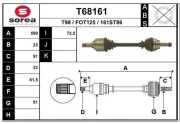 Antriebswelle Vorderachse links EAI T68161