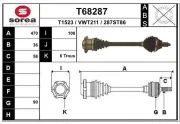 Antriebswelle Vorderachse links EAI T68287