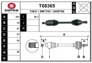 Antriebswelle Vorderachse links EAI T68365