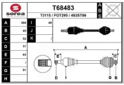 Antriebswelle Vorderachse links EAI T68483