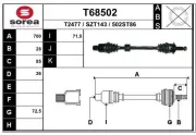 Antriebswelle Vorderachse rechts EAI T68502