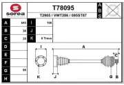 Antriebswelle Hinterachse links EAI T78095