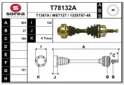 Antriebswelle Vorderachse links Vorderachse rechts EAI T78132A