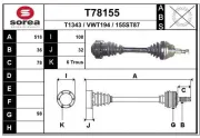 Antriebswelle Vorderachse links EAI T78155