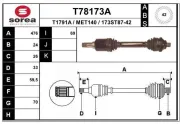 Antriebswelle Hinterachse links EAI T78173A