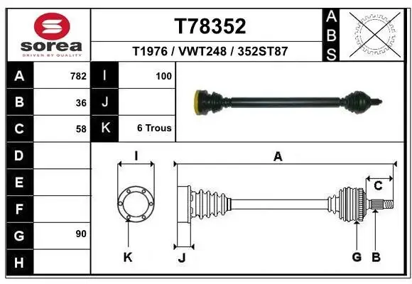 Antriebswelle EAI T78352