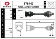 Antriebswelle Vorderachse links Vorderachse rechts EAI T78447