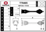 Antriebswelle Vorderachse links EAI T78465