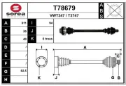 Antriebswelle Hinterachse links EAI T78679