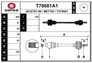 Antriebswelle Hinterachse links Hinterachse rechts EAI T78681A1
