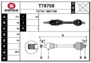 Antriebswelle Vorderachse rechts EAI T78708