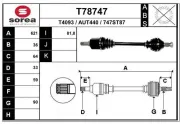 Antriebswelle Vorderachse links EAI T78747