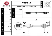 Antriebswelle Vorderachse rechts EAI T97510