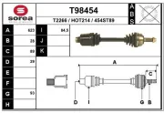 Antriebswelle Vorderachse rechts EAI T98454