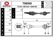 Antriebswelle Vorderachse links EAI T98509