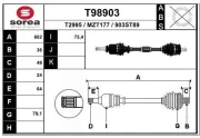 Antriebswelle Vorderachse links EAI T98903