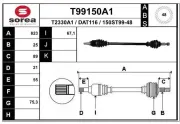 Antriebswelle Hinterachse links Hinterachse rechts EAI T99150A1