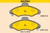 Bremsbelagsatz, Scheibenbremse BARUM BA2084