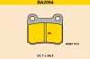 Bremsbelagsatz, Scheibenbremse BARUM BA2094