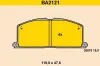 Bremsbelagsatz, Scheibenbremse Vorderachse BARUM BA2121