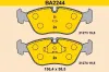 Bremsbelagsatz, Scheibenbremse Vorderachse BARUM BA2244