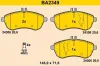 Bremsbelagsatz, Scheibenbremse BARUM BA2349